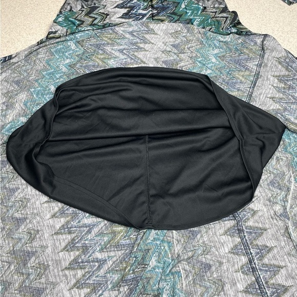 Monroe & Main Dress Zig Zag Long Sleeve Maxi Length Size 8 - Picture 10 of 13